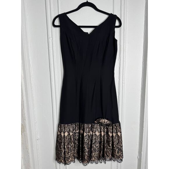 60s Miss Melinda Black Party Dress Size S - Picture 8 of 9